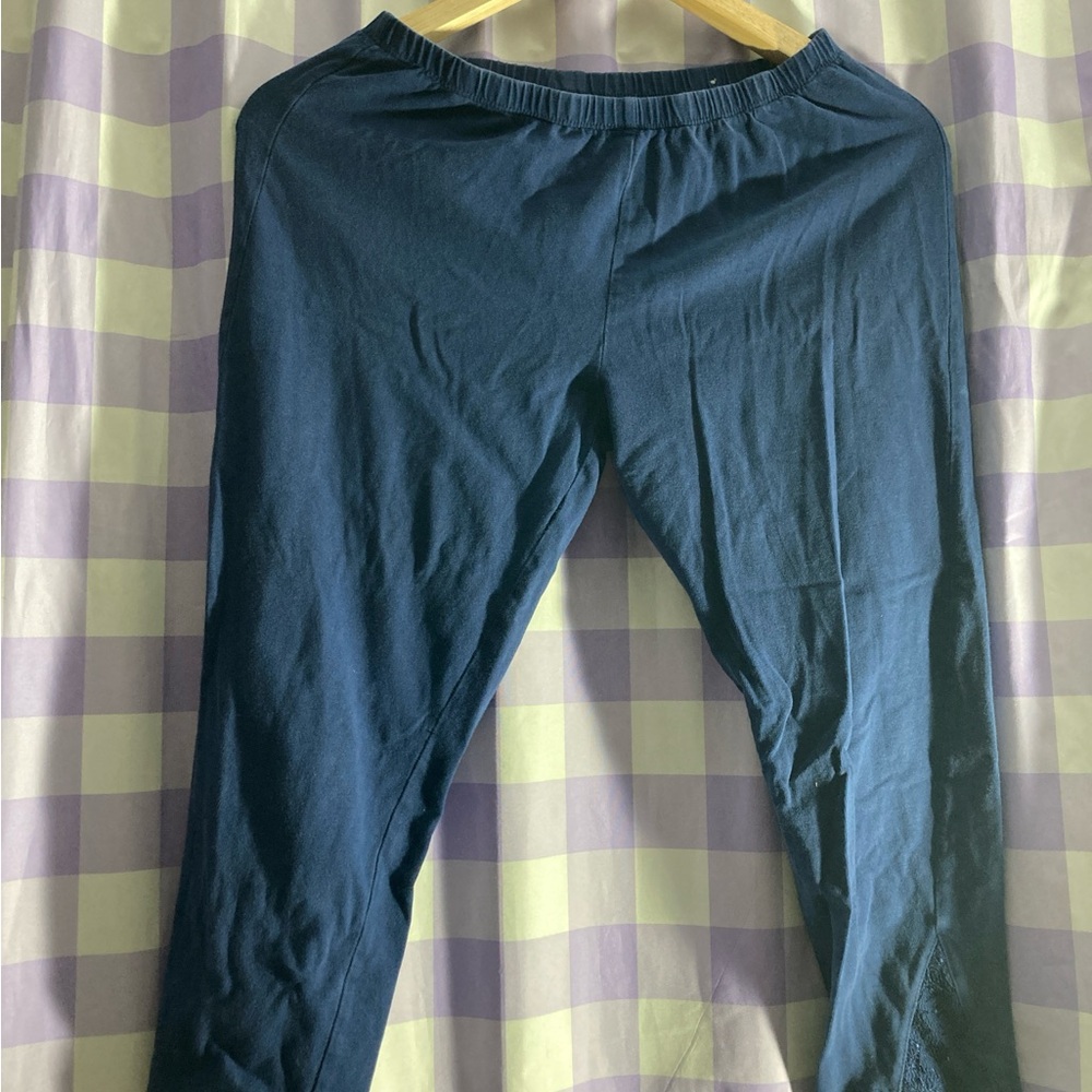 Navy Blue Casual Pants